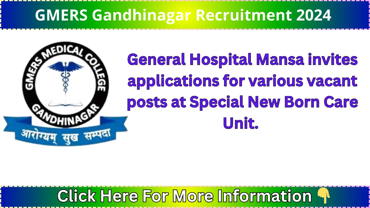 GMERS Gandhinagar Recruitment 2024