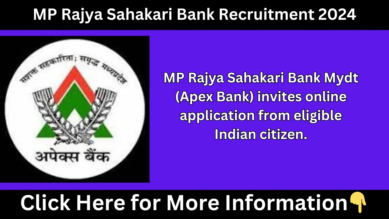 MP Rajya Sahakari Bank Recruitment 2024