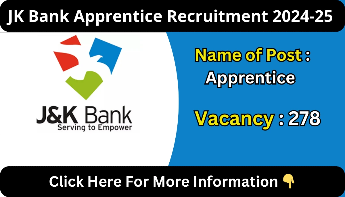 JK Bank Apprentice Recruitment 2024-25