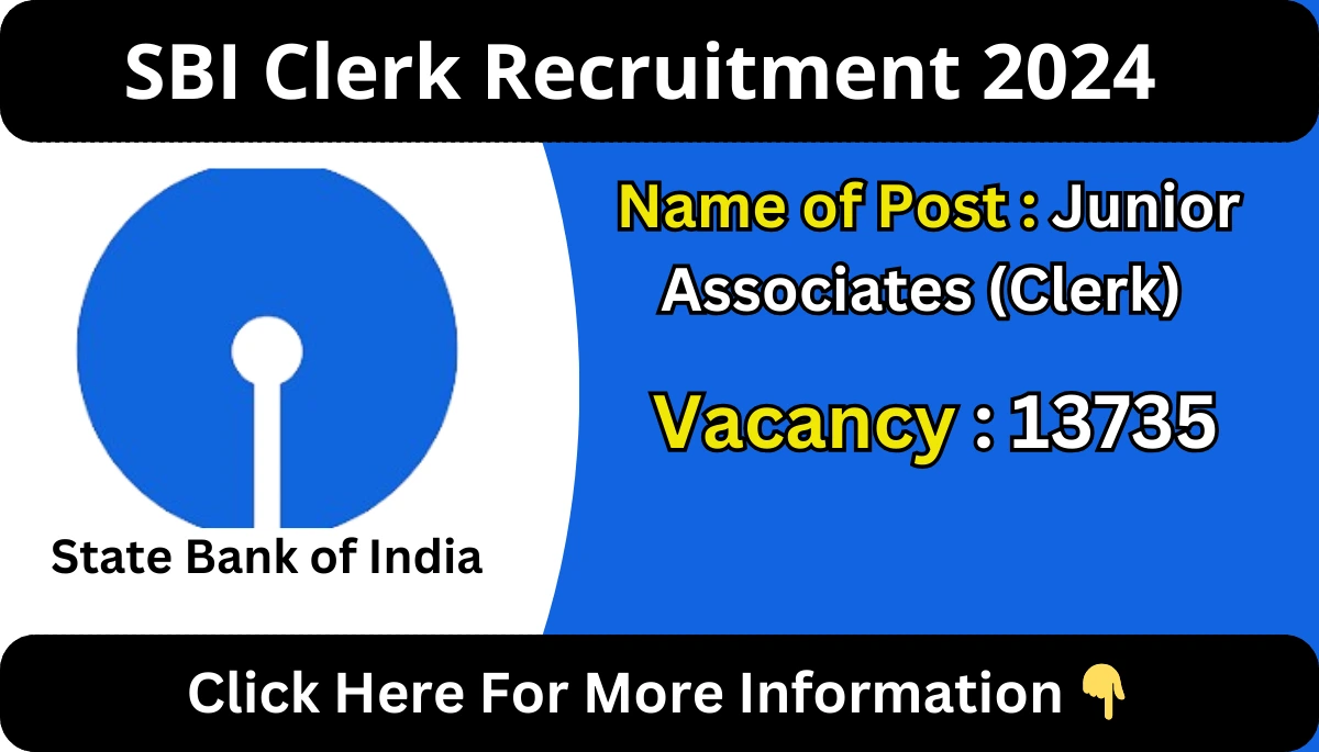 SBI Clerk Recruitment 2024