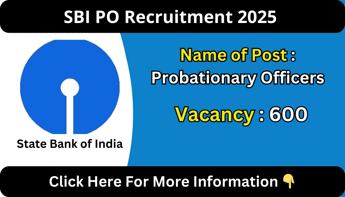 SBI PO Recruitment 2025