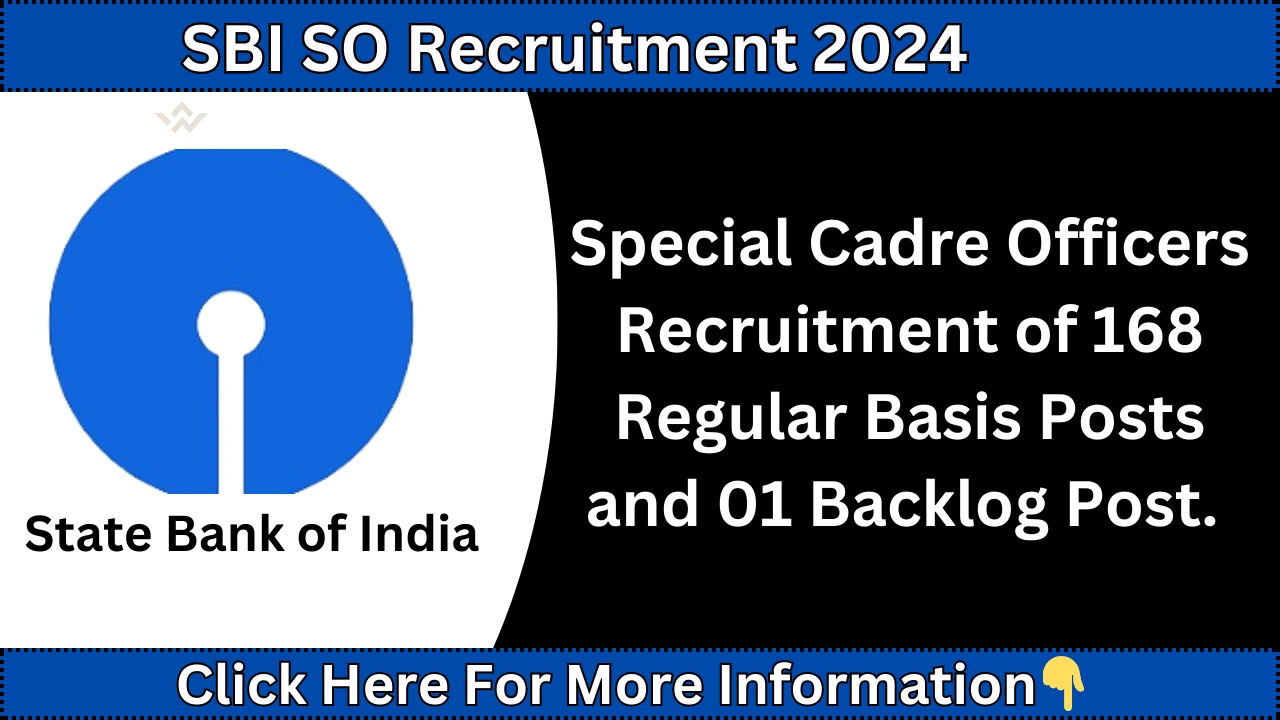 SBI SO Recruitment 2024