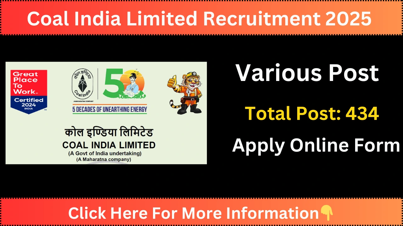 Coal India Limited Recruitment 2025