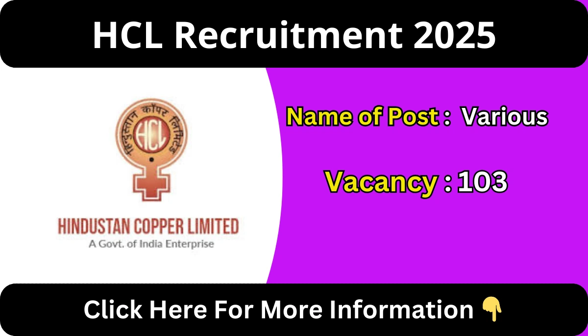 HCL Recruitment 2025