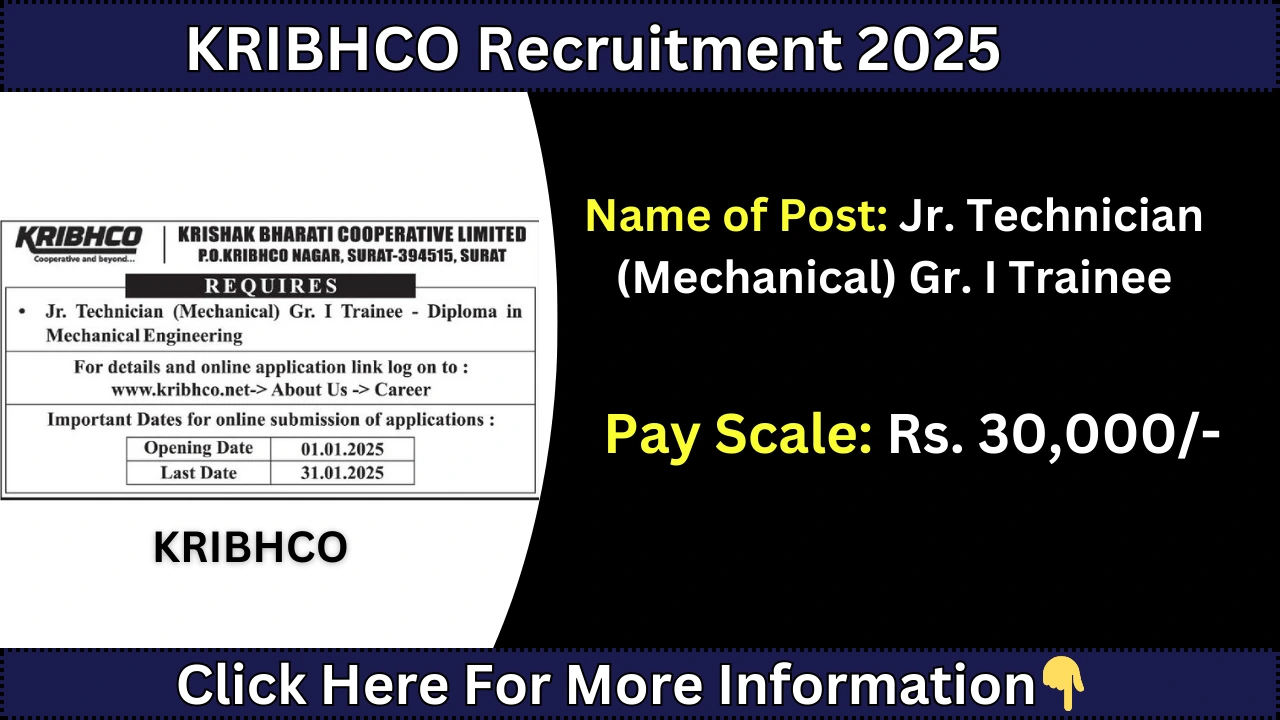 KRIBHCO Recruitment 2025