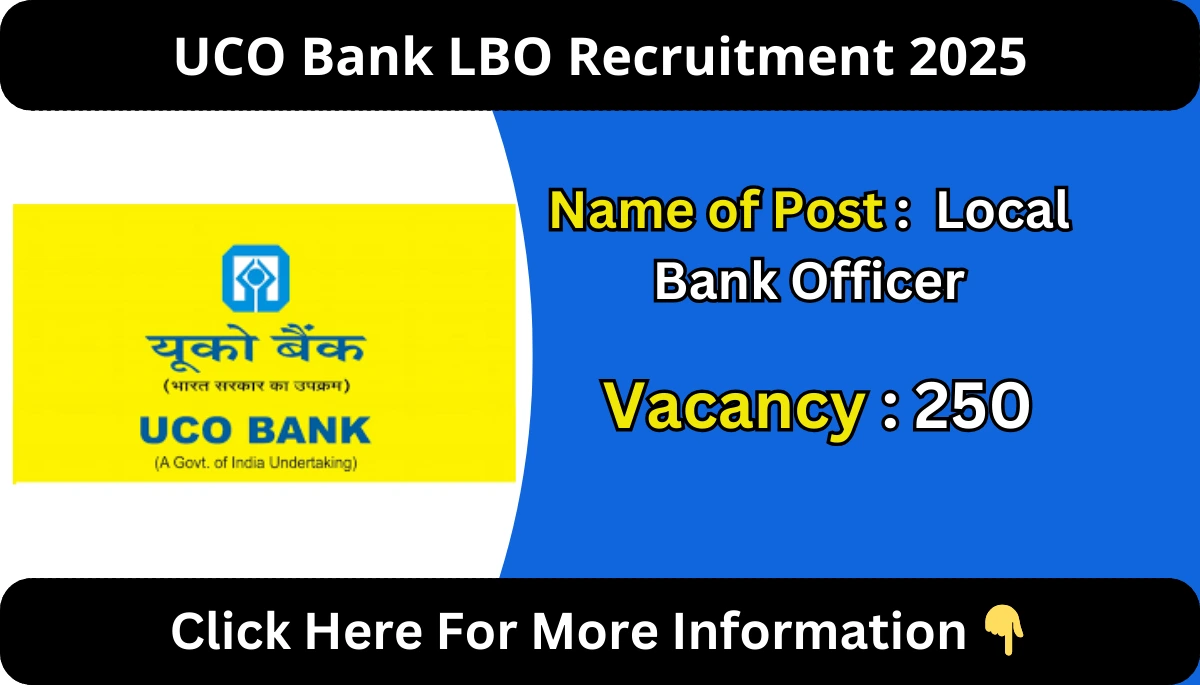 UCO Bank LBO Recruitment 2025