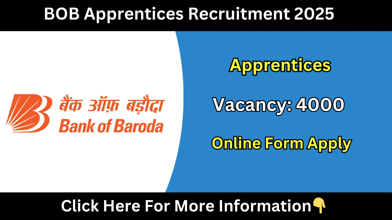 BOB Apprentices Recruitment 2025