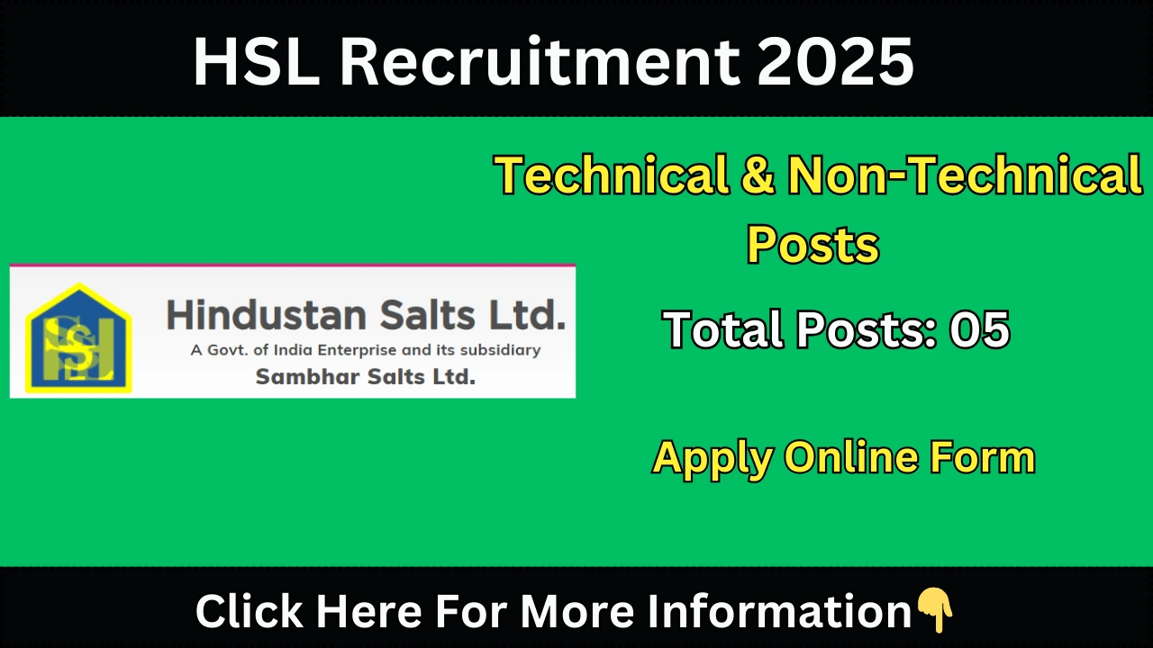 HSL Recruitment 2025