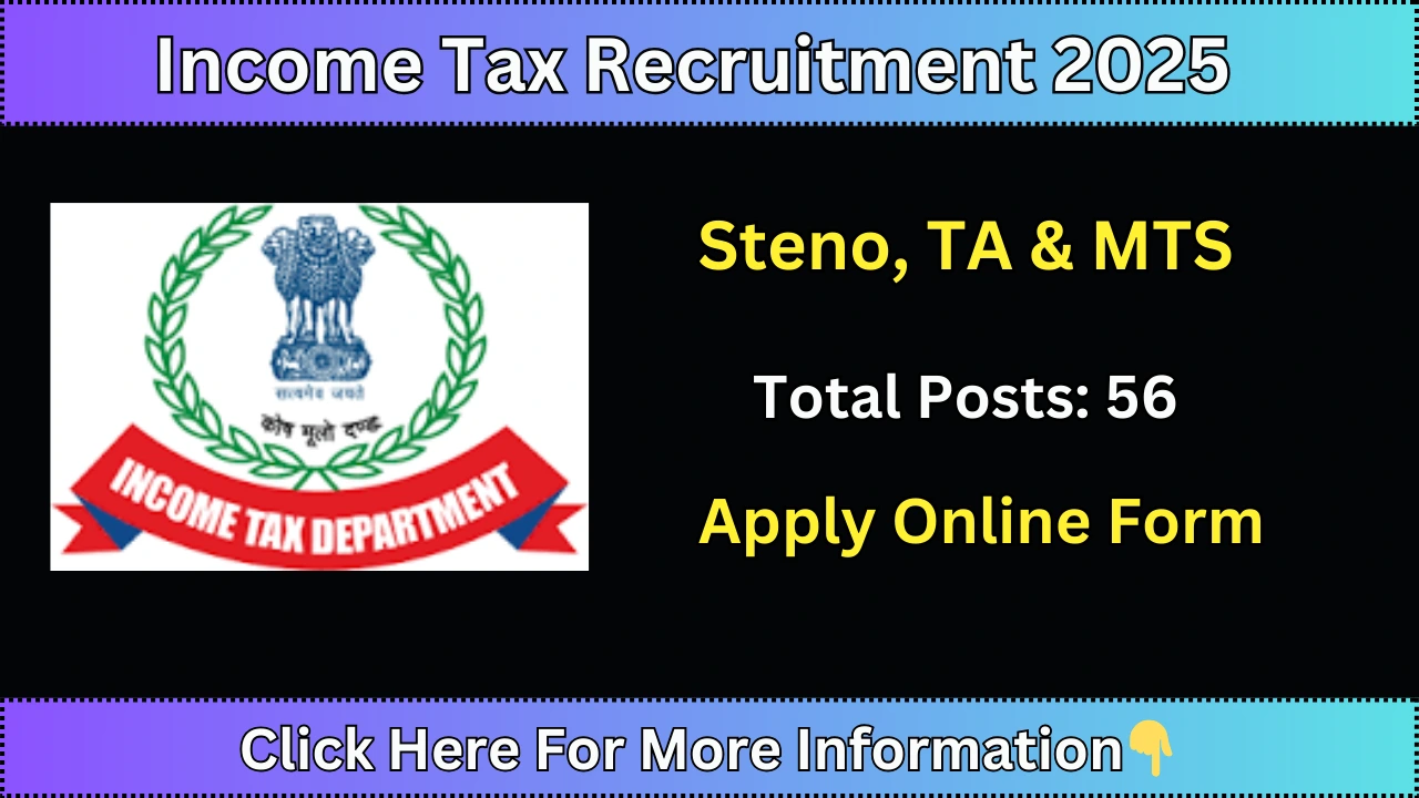 Income Tax Recruitment 2025