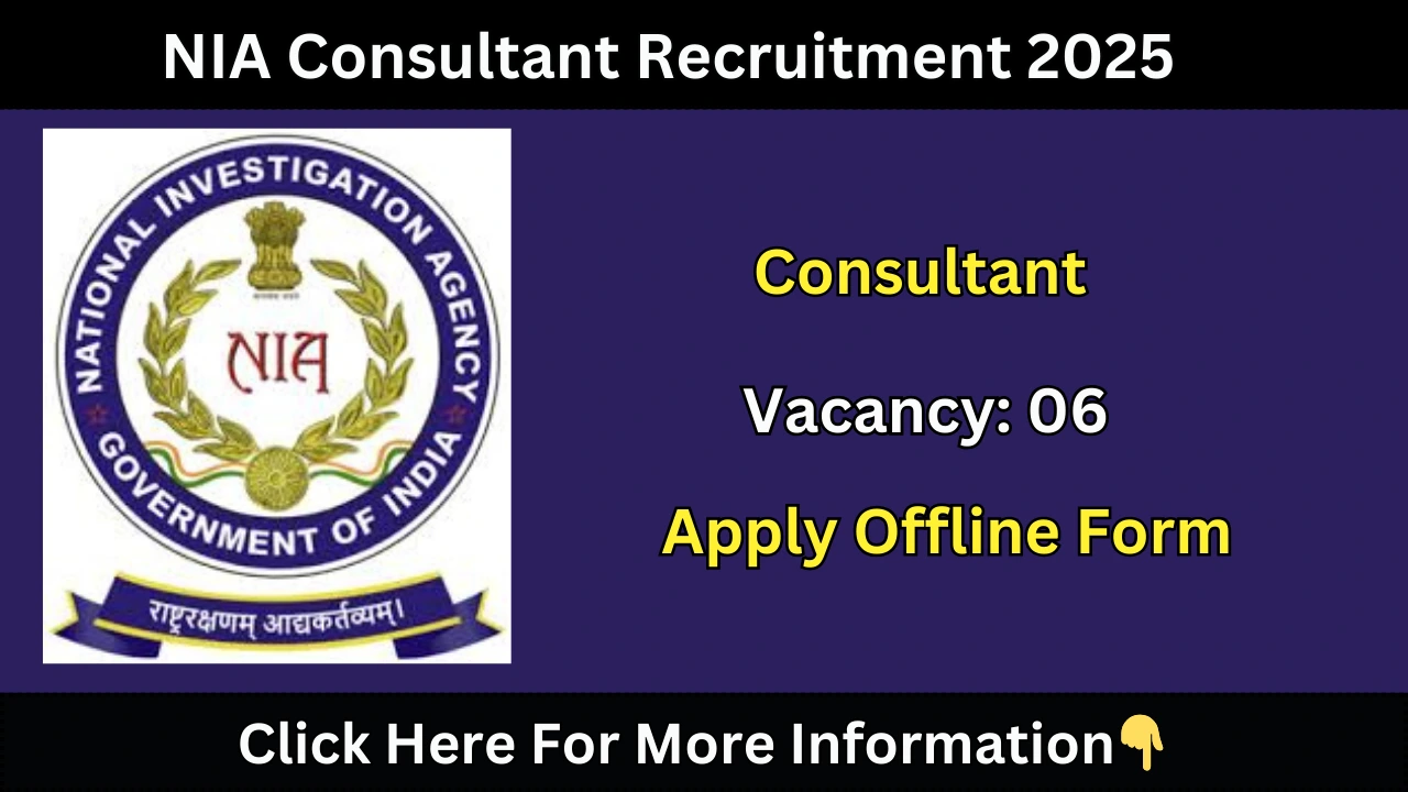 NIA Consultant Recruitment 2025