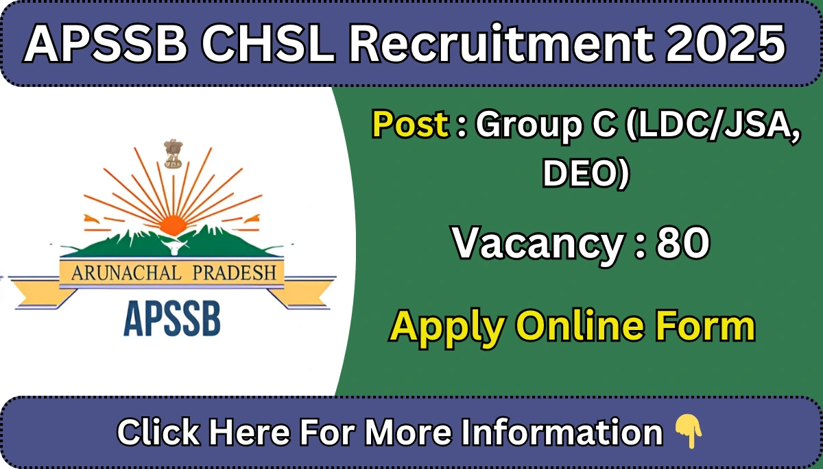 APSSB CHSL Recruitment 2025