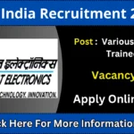 BEL India Recruitment 2025