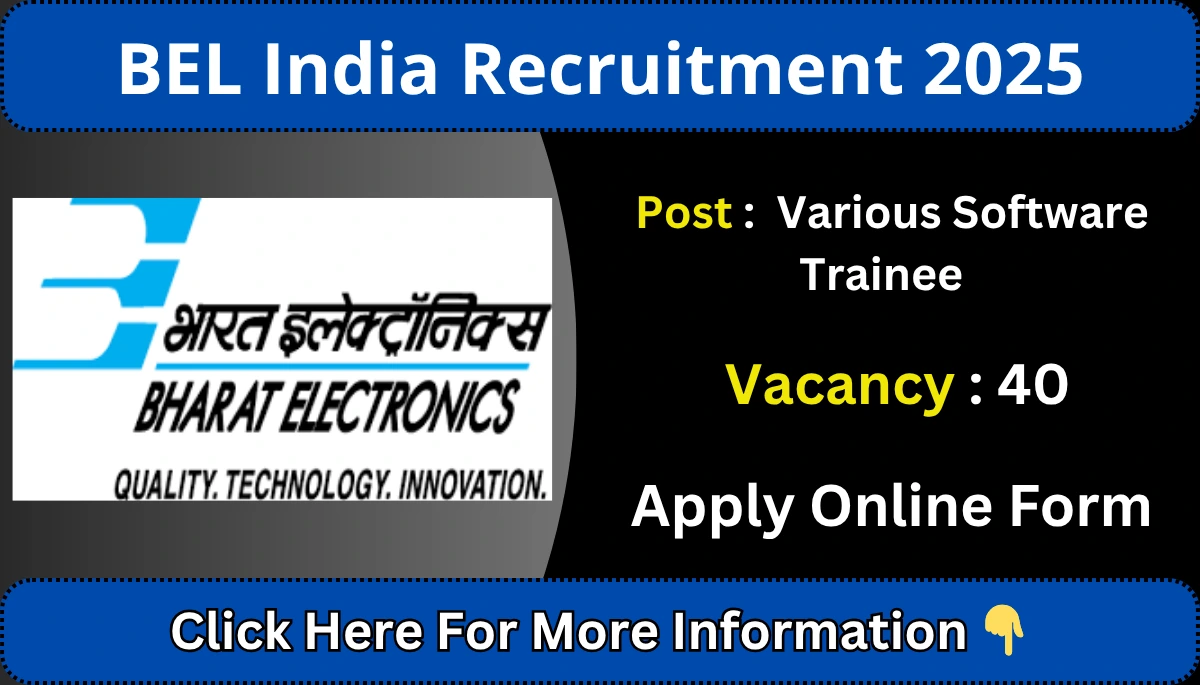 BEL India Recruitment 2025