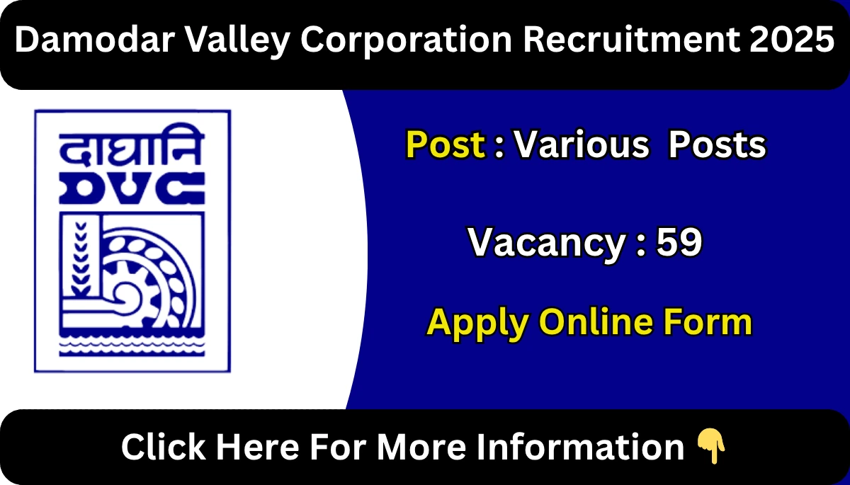 Damodar Valley Corporation Recruitment 2025