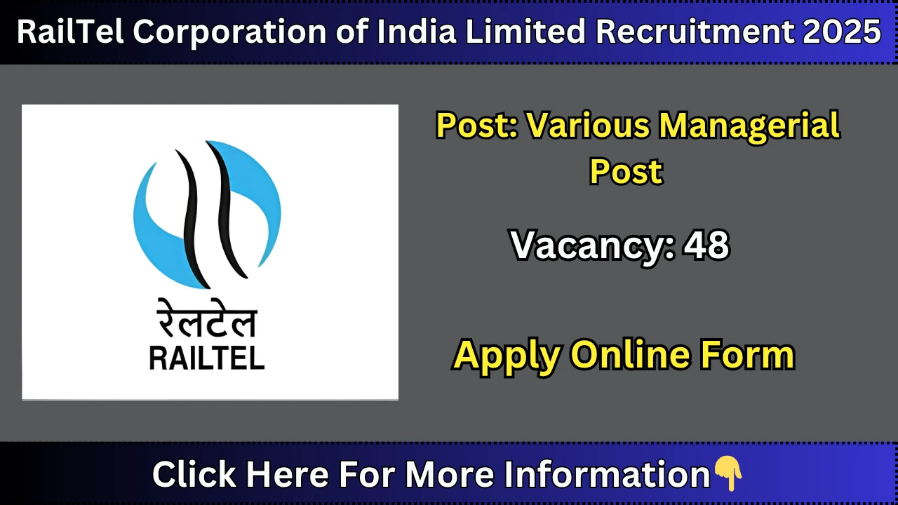 RailTel Corporation of India Limited Recruitment 2025