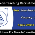 SPANT Non-Teaching Recruitment 2025