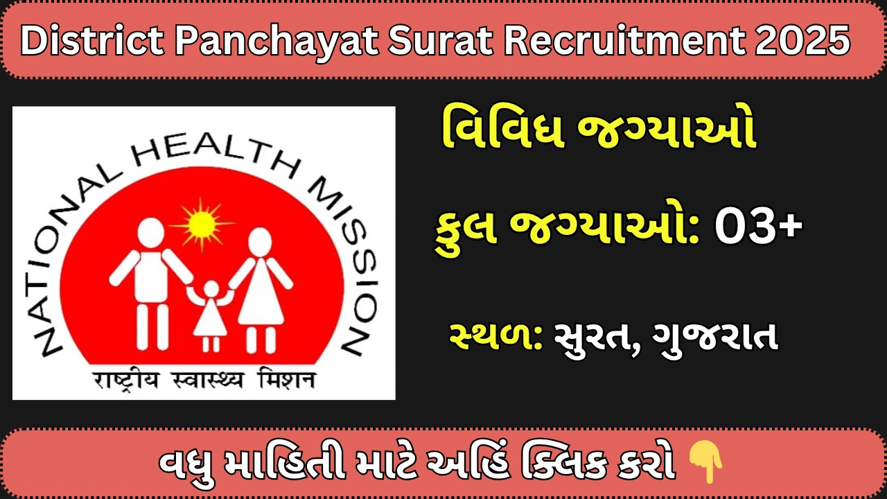 District Panchayat Surat Recruitment 2025