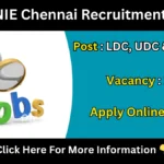 ICMR NIE Chennai Recruitment 2025