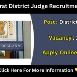 High Court of Gujarat District Judge Recruitment 2025