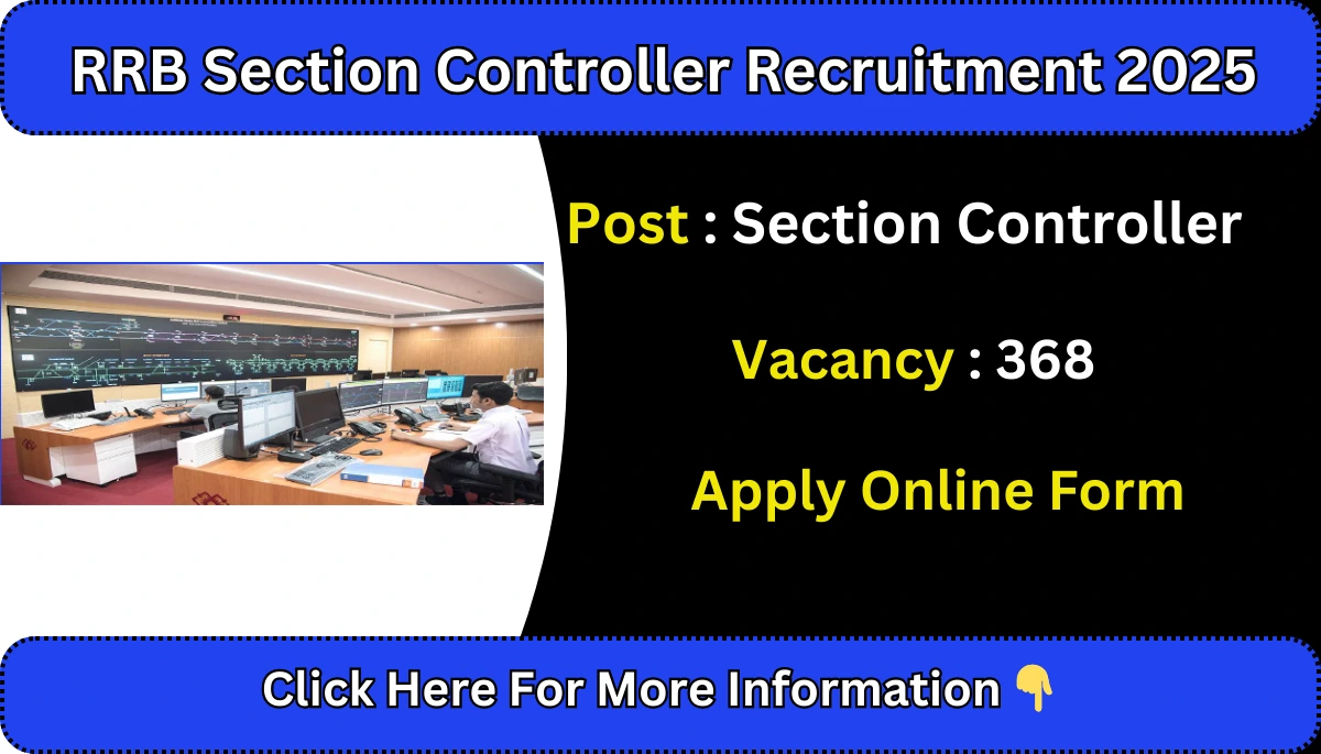 RRB Section Controller Recruitment 2025