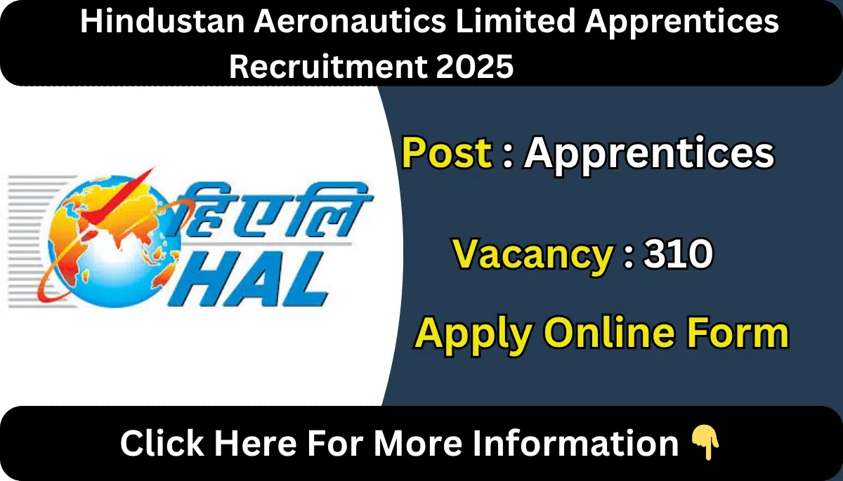 Hindustan Aeronautics Limited Apprentices Recruitment 2025