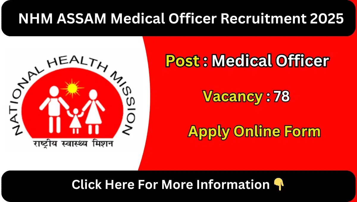 NHM ASSAM Medical Officer Recruitment 2025