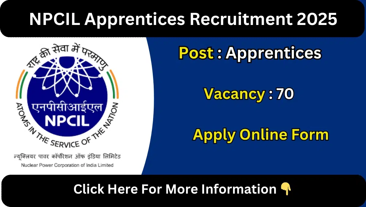 NPCIL Apprentices Recruitment 2025