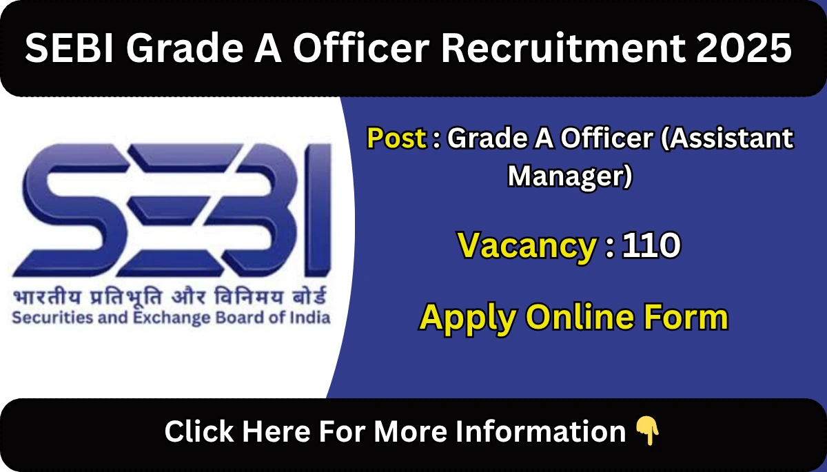 SEBI Grade A Officer Recruitment 2025