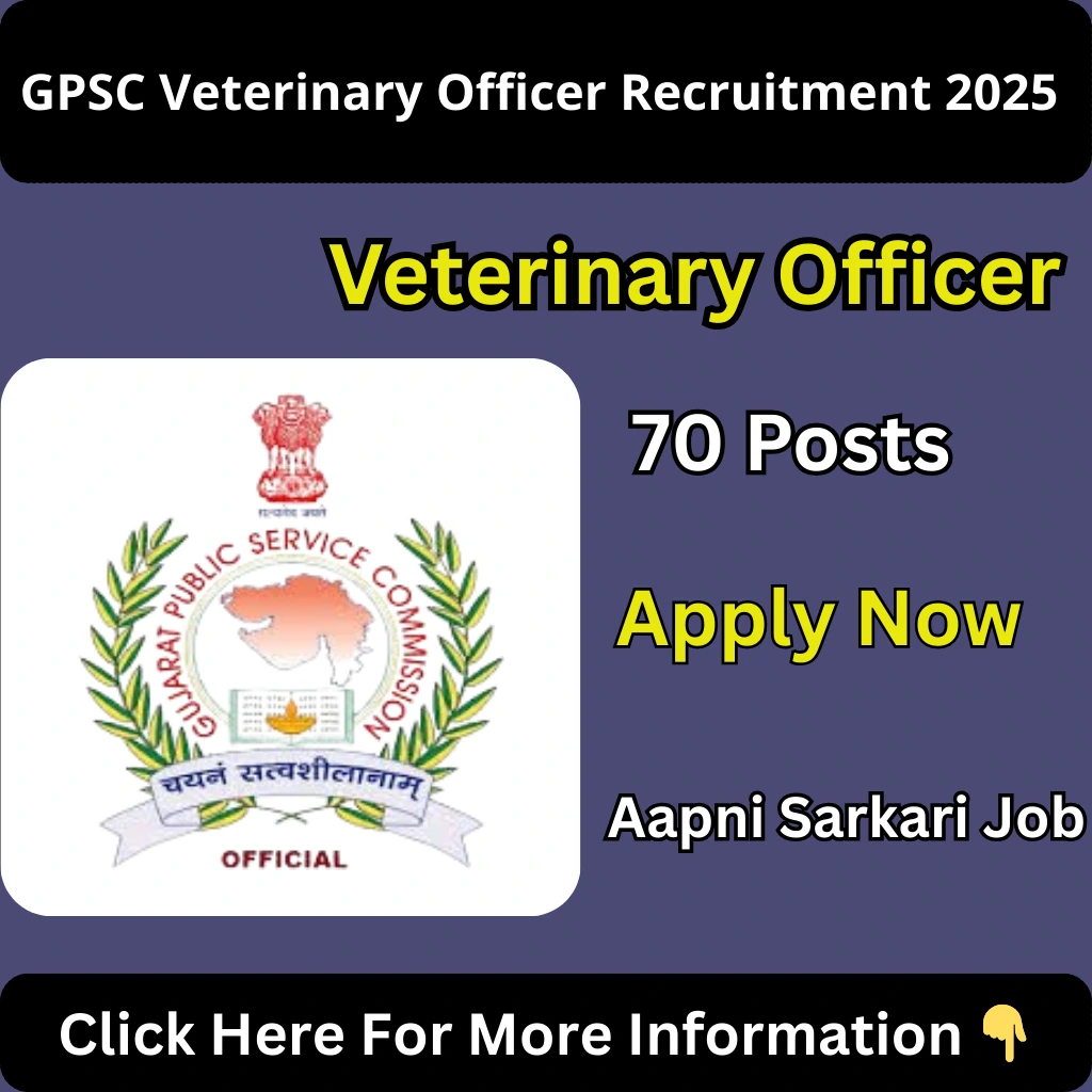 GPSC Veterinary Officer Recruitment 2025