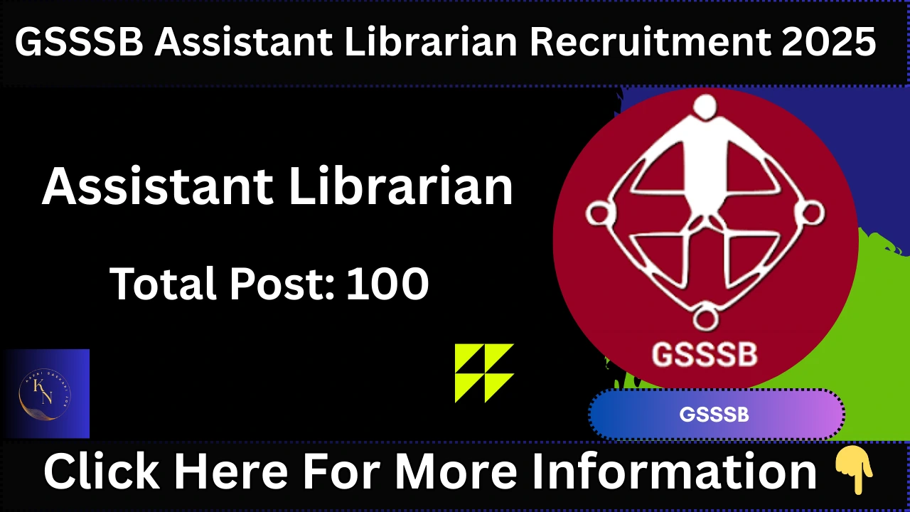 GSSSB Assistant Librarian Recruitment 2025