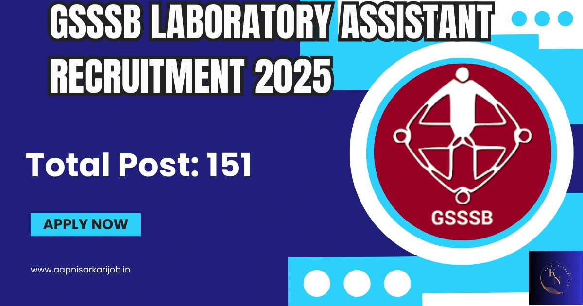 GSSSB Laboratory Assistant Recruitment 2025