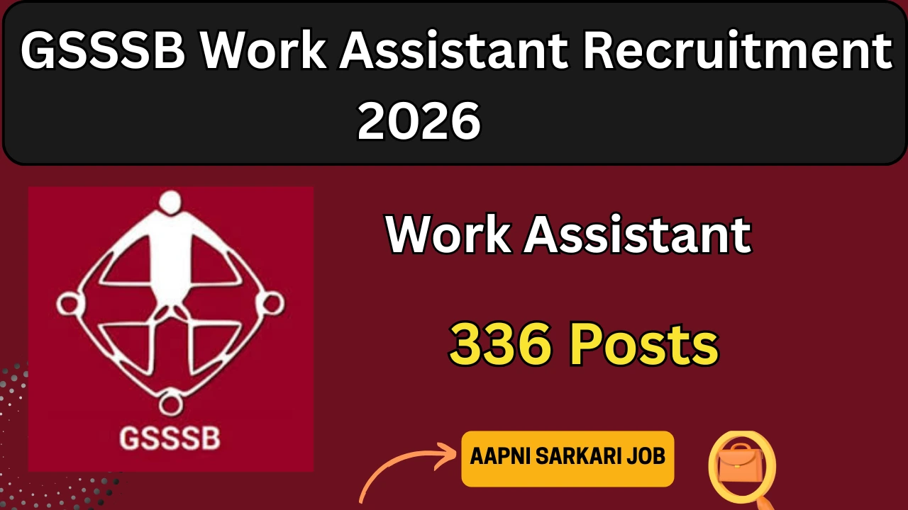 GSSSB Work Assistant Recruitment 2026