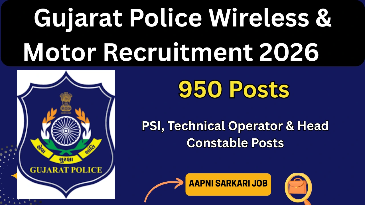 Gujarat Police Wireless and Motor Recruitment 2026