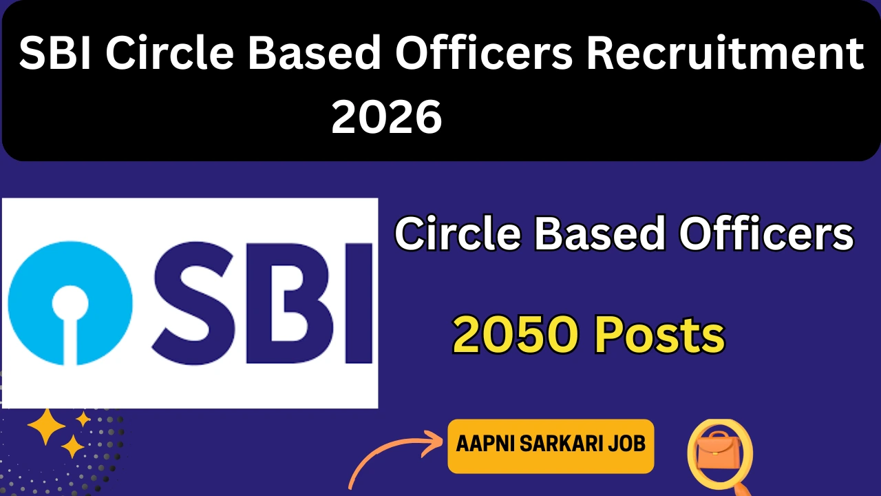 SBI Circle Based Officers Recruitment 2026