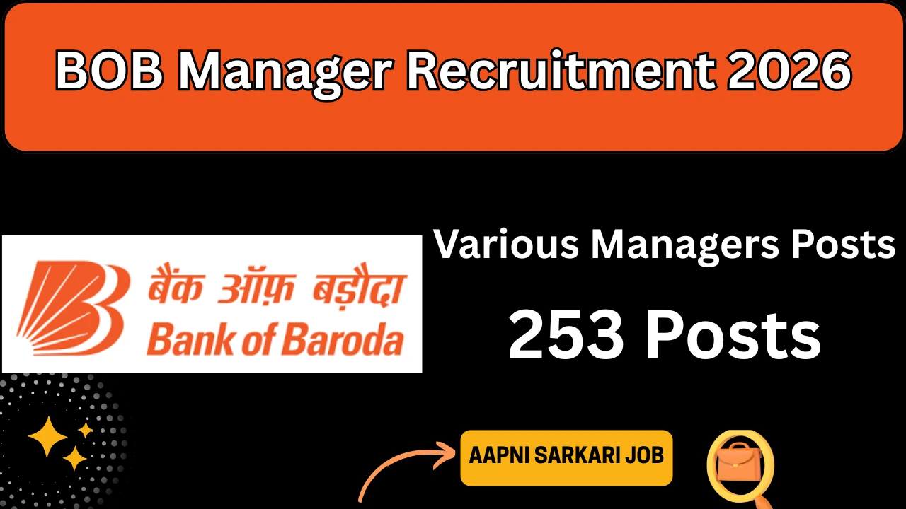 BOB Manager Recruitment 2026