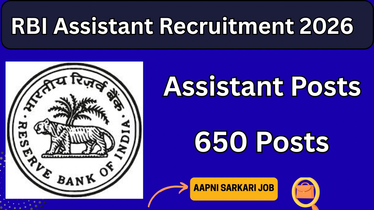 RBI Assistant Recruitment 2026