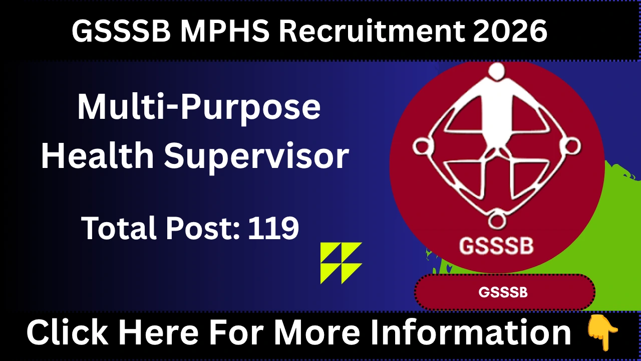GSSSB MPHS Recruitment 2026